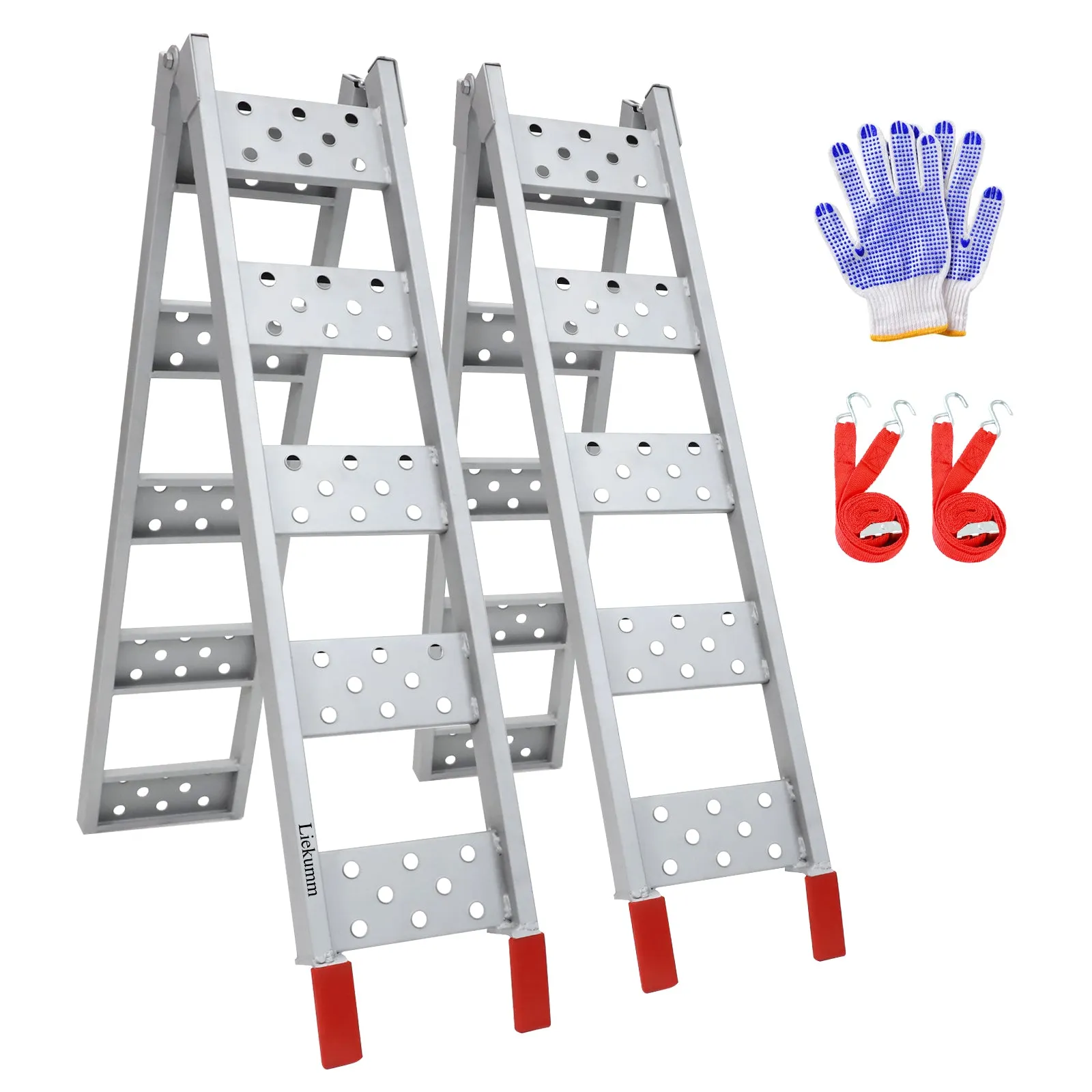 Ruedamann® 83" L x 9" W Steel Folding Ramp Pack of 2