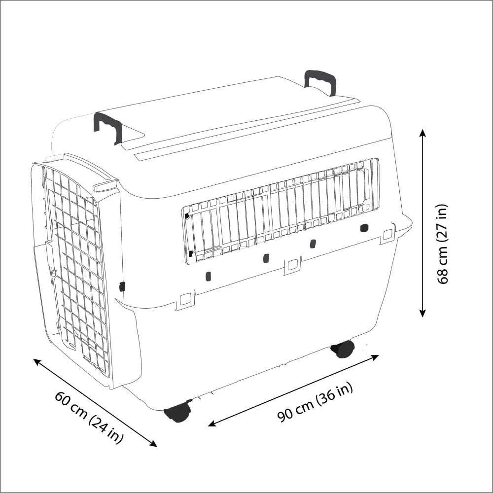 Savic Andes 6 Carrier for Dogs and Cats (Ivory)