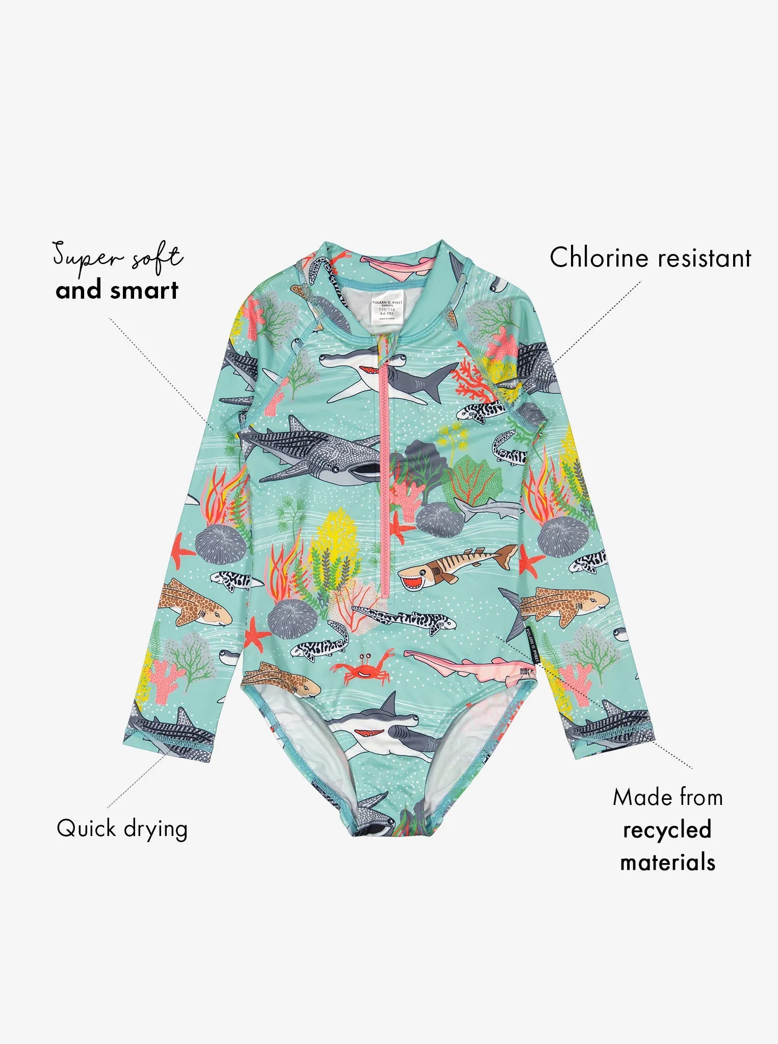 Underwater Print Kids Swimsuit