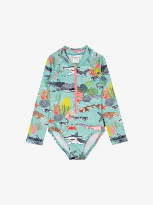 Underwater Print Kids Swimsuit
