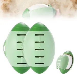 Washable Lint Roller, 2025 Portable & Reusable Lints Rollers, Reusable Washable Lints Rollers, Travel Lint Roller Mini Lint Removers for Hair for Clothes, Pet Hairs, Carseats (Green, 2pcs)