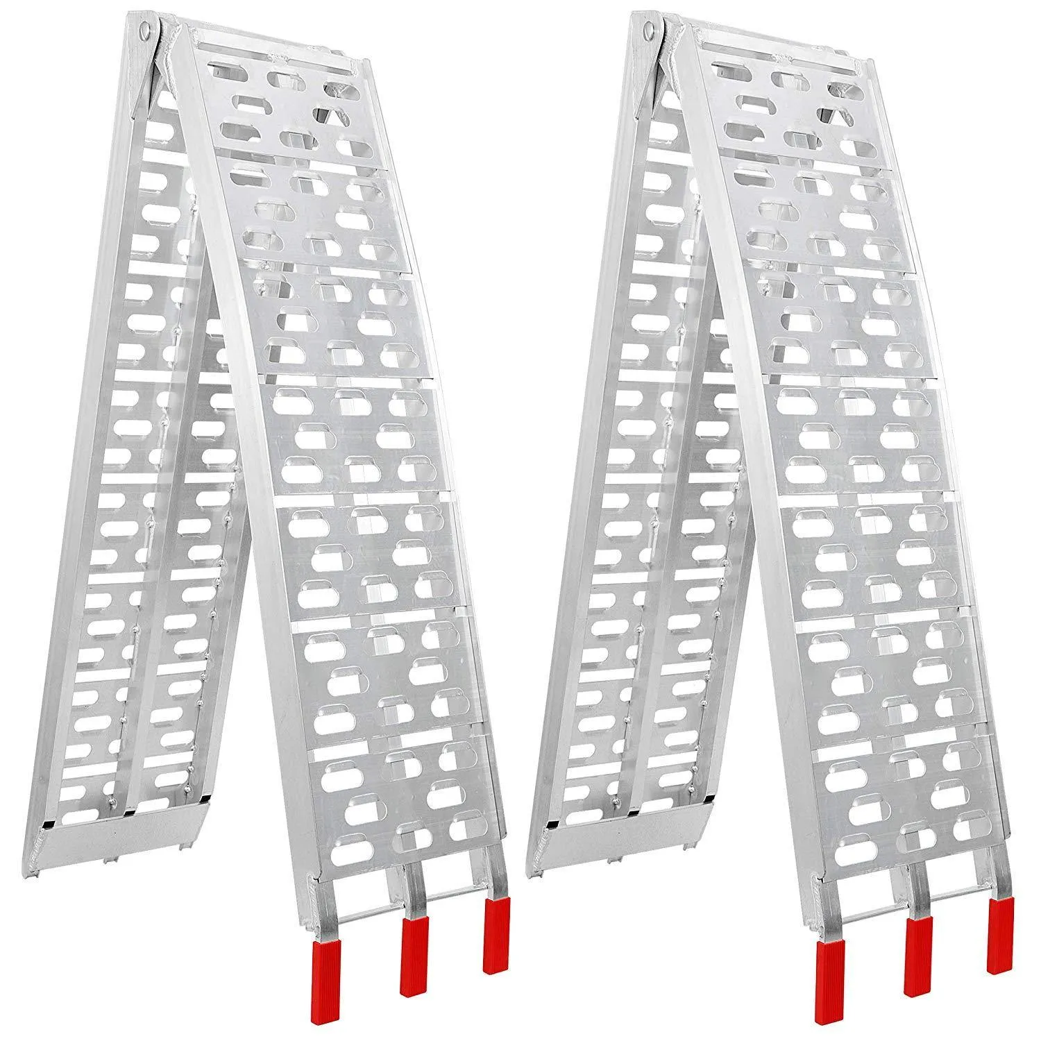 ZENY™ Pair 7.5' Aluminum Truck Ramps/ATV UTV Ramps/Motorcycle Ramps/for Lawn Mower/Pickup Trucks 1500lb Capacity