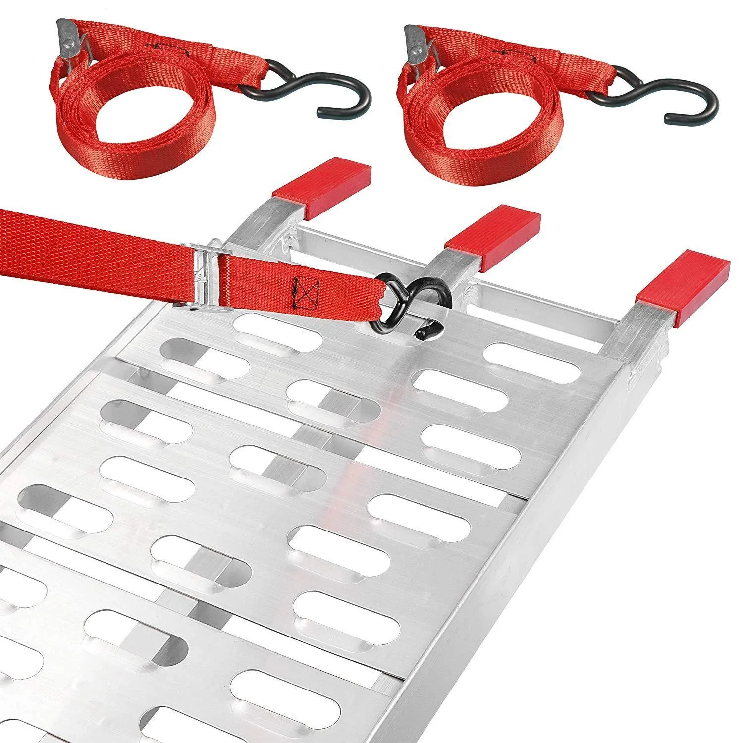 ZENY™ Pair 7.5' Aluminum Truck Ramps/ATV UTV Ramps/Motorcycle Ramps/for Lawn Mower/Pickup Trucks 1500lb Capacity